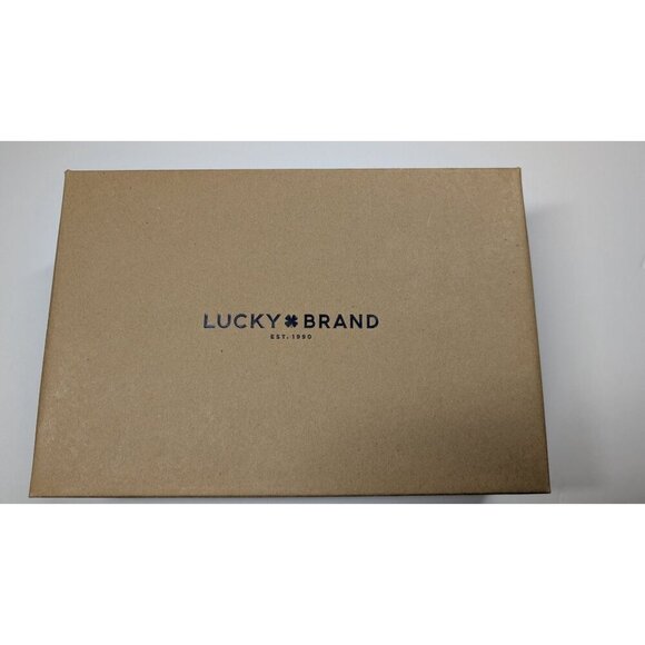 Lucky Brand Womens Brindle Cow Suede Peep-Toe Wedge Ankle Booties Size 7.5M - Picture 12 of 13